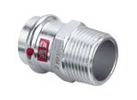 Viega Prestabo Übergangsstück 704803 35 mm x R 1, Stahl unlegiert, SC-Contur, Mehrkant