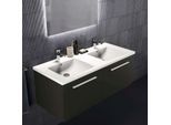 Ideal Standard i.life B Möbeldoppelwaschtisch-Unterschrank T5277NV 120x50,5x44cm, 2 Auszüge, carbongrau matt