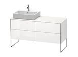 Duravit XSquare Waschtisch-Unterschrank XS4923L8585 1400x538x548mm, 4 Auszüge, links, weiß hochglanz