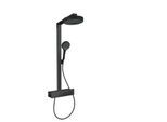hansgrohe Rainfinity Brause-Set 28742670 mit Thermostat, Brausekopfgröße 250mm, mattschwarz