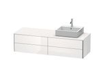 Duravit XSquare Waschtisch-Unterschrank XS4914R2222 160x40x54,8cm, 4 Schubkästen, rechts, weiß hochglanz