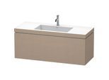 Duravit L-Cube Waschtisch-Unterschrank LC6919O7575 120 x 48 cm, 1 Hahnloch, leinen, 1 Auszug