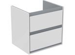 Ideal Standard Connect Air Waschtischunterschrank E1606KN 2 Auszüge, 530x517x409mm, weiß glänzend/hellgrau matt