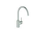 Grohe Concetto Küchenarmatur 32661DC3 supersteel, schwenkbarer Rohrauslauf, innenliegende Wasserführung