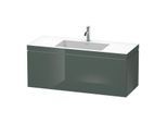 Duravit L-Cube Waschtisch-Unterschrank LC6919O3838 120 x 48 cm, 1 Hahnloch, dolomiti grey hochglanz, 1 Auszug