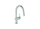Grohe Minta Touch Spültisch-Einhebelmischer 31358DC2 supersteel, elektronisch, herausziehbare Dual-Spülbrause