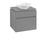 Villeroy & Boch Legato Waschtischunterschrank B56800FP 60x55x50cm, Glossy Grey