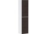 hansgrohe Xevolos E Hochschrank 54218730 400x360x1760mm, links, mattweiß, Eiche dunkel