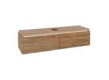 Villeroy und Boch Legato Waschtischunterschrank B670L0RH 160x38x50cm, Waschtisch mittig, mit LED-Beleuchtung, Kansas Oak