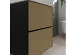 hansgrohe Xevolos E Waschtischunterschrank 54174390 480x555x475mm, für Handwaschbecken, 2 Schubladen, schiefergrau matt, bronze Struktur