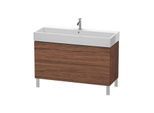 Duravit L-Cube Waschtisch-Unterschrank LC677902121 118,4x 45,9 cm, nussbaum dunkel, 2 Auszüge, stehend