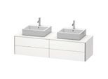 Duravit XSquare Waschtisch-Unterschrank XS4917B3636 160x40x54,8cm, 4 Schubkästen, beidseitig, weiß seidenmatt