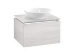 Villeroy & Boch Legato Waschtischunterschrank B567L0E8 60x38x50cm, mit LED-Beleuchtung, White Wood