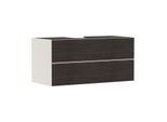 hansgrohe Xevolos E Waschtischunterschrank 54194730 1180x555x550mm, 2 Schubladen, sandbeige matt, Eiche dunkel