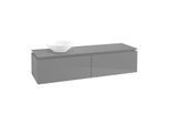 Villeroy & Boch Legato Waschtischunterschrank B67200FP 160x38x50cm, Glossy Grey