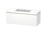 Duravit L-Cube Waschtisch-Unterschrank LC6919N1818 120 x 48 cm, ohne Hahnloch, weiß matt, 1 Auszug