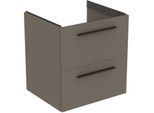 Ideal Standard i.life B Möbeldoppelwaschtisch-Unterschrank T5270NG 2 Auszüge, 60 x 50,5 x 63 cm, quarzgrau matt