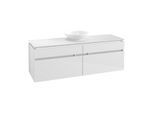 Villeroy & Boch Legato Waschtischunterschrank B671L0DH 160x55x50cm, mit LED-Beleuchtung, Glossy White