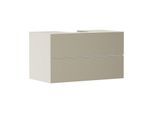 hansgrohe Xevolos E Waschtischunterschrank 54191390 980x555x550mm, 2 Schubladen, sandbeige matt, bronze Struktur