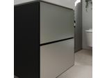 hansgrohe Xevolos E Waschtischunterschrank 54174770 480x555x475mm, für Handwaschbecken, 2 Schubladen, schiefergrau matt, schiefergrau metallic