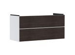 hansgrohe Xevolos E Waschtischunterschrank 54184730 1180x555x475mm, 2 Schubladen, mattweiß, Eiche dunkel