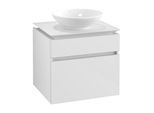 Villeroy & Boch Legato Waschtischunterschrank B56800DH 60x55x50cm, Glossy White