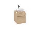 Villeroy & Boch Legato Waschtischunterschrank B566L0VJ 45x55x50cm, mit LED-Beleuchtung, Nordic Oak