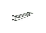 Grohe Essentials Cube Badetuchhalter 40512AL1 55,8 cm, Multi, verdeckte Befestigung, hard graphite gebürstet