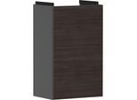 hansgrohe Xevolos E Waschtischunterschrank 54171730 340x555x245mm, für Handwaschbecken, rechts, schiefergrau matt, Eiche dunkel