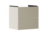 hansgrohe Xevolos E Waschtischunterschrank 54176390 580x555x475mm, 2 Schubladen, sandbeige matt, bronze Struktur