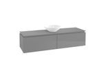 Villeroy & Boch Legato Waschtischunterschrank B67000FP 160x38x50cm, Glossy Grey