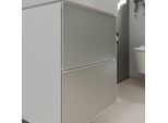 hansgrohe Xevolos E Waschtischunterschrank 54172320 480x555x475mm, für Handwaschbecken, 2 Schubladen, mattweiß, weiß metallic