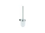 Grohe Essentials Cube WC-Bürstengarnitur 40513DC1 supersteel, Wandmodell, verdeckte Befestigung