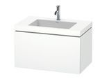 Duravit L-Cube Waschtisch-Unterschrank LC6917O1818 80 x 48 cm, 1 Hahnloch, weiß matt, 1 Auszug