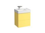 LAUFEN Kartell Waschtisch-Unterschrank H4075580336441 58x60x45cm, 2 Schubladen, senfgelb