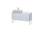 Duravit XSquare Waschtisch-Unterschrank XS4923L9797 1400x538x548mm, 4 Auszüge, links, Lichtblau seidenmatt