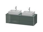 Duravit XSquare Waschtisch-Unterschrank XS4916B3838 140x40x54,8cm, 4 Schubkästen, beidseitig, Dolomiti Grey hochglanz