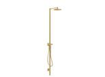 hansgrohe Axor Starck Duschsäule 12672250 mit Thermostat, Kopfbrause 240 1jet, brushed gold optic