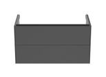 Ideal Standard Conca Waschtisch-Unterschrank T4575Y2 100x50x55cm, 2 Auszüge, Anthrazit matt lackiert