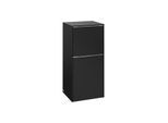 Villeroy und Boch Subway 3.0 Seitenschrank C59400VL 40x86x36,2cm, Schanier links/Griff Aluminium glänzend, volcano black
