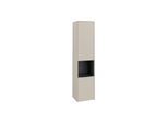 Villeroy und Boch Subway 3.0 Hochschrank C58801VN 40x171x36,2cm, Schanier links/Griff Volcano black, cashmere grey