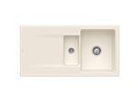 Villeroy & Boch Siluet Einbauspüle 333701KR mit Ablaufgarnitur und Handbetätigung, Crema