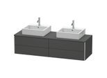 Duravit XSquare Waschtisch-Unterschrank XS4917B4949 160x40x54,8cm, 4 Schubkästen, beidseitig, Graphit matt