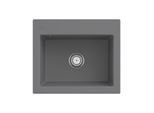 Villeroy und Boch Subway Style 60 S Einbauspüle 330901SL mit Ablaufgarnitur, 600 x 510 mm, Handbetätigung, stone CeramicPlus