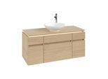 Villeroy & Boch Legato Waschtischunterschrank B578L0VJ 120x55x50cm, mit LED-Beleuchtung, Nordic Oak