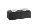 Villeroy & Boch Legato Waschtischunterschrank B58300PD 120x38x50cm, Black Matt Lacquer