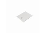 Kludi TERRA Duschwanne 08DW0453 70 x 90 x 3 cm, Abflussabdeckung inkl. Mattweiß