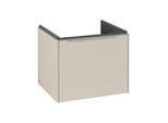 Villeroy und Boch Subway 3.0 Waschtisch-Unterschrank C57900VN 52,3x42,9x44,75cm, ohne LED/Griff Aluminium glänzend, cashmere grey