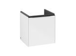 Villeroy und Boch Subway 3.0 Waschtisch-Unterschrank C58201VE 42,3x42,9x37,75cm, Schanier rechts/Griff Volcano black, brilliant white