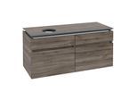 Villeroy und Boch Legato Waschtischunterschrank B58000RK 120x55x50cm, Waschtisch links, Stone Oak